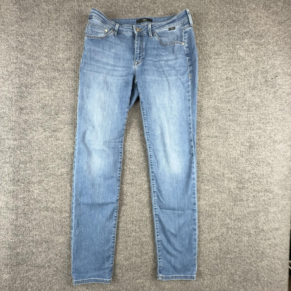 Mavi Jeans Womens 31 Light Wash Blue Mid Rise Skinny Stretch Denim Pants